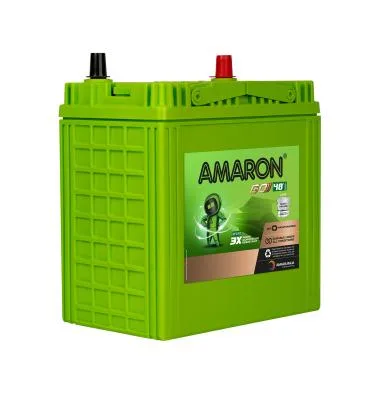 Amaron Go 34B20R battery — Top view