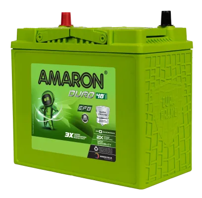 Amaron Duro EFB 80B24L battery — Side view