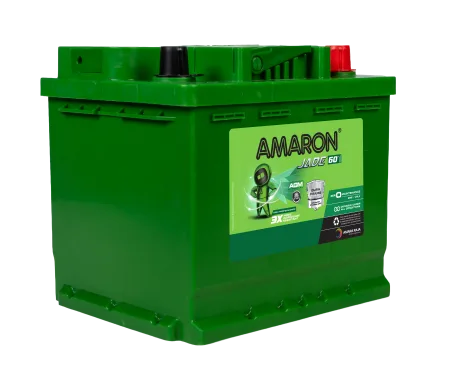 Amaron Pro AGM DIN50L battery — Top view