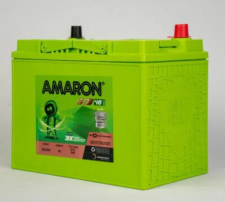 Amaron Go 95D26R battery — Top view