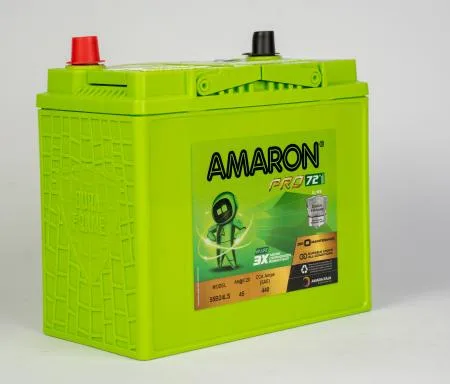 Amaron Pro 55B24LS battery — Side view