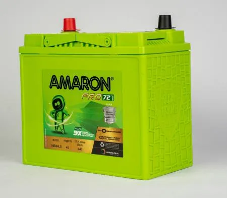 Amaron Pro 55B24LS battery — Top view