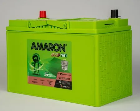 Amaron Go 105D31L battery — Top view