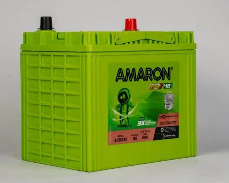 Amaron Go 105D31R battery — Side view