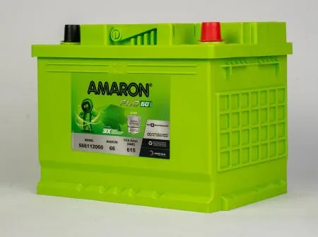 Amaron AAM-FL-566112060 battery — Top view