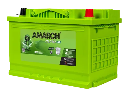 Amaron Duro EFB DIN70L battery — Side view