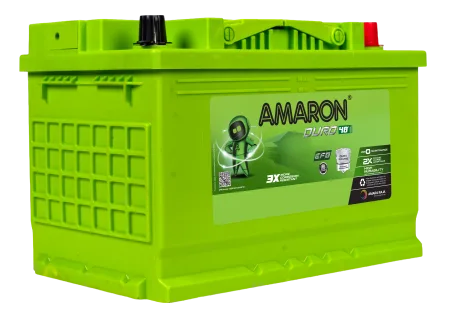 Amaron Duro EFB DIN70L battery — Top view