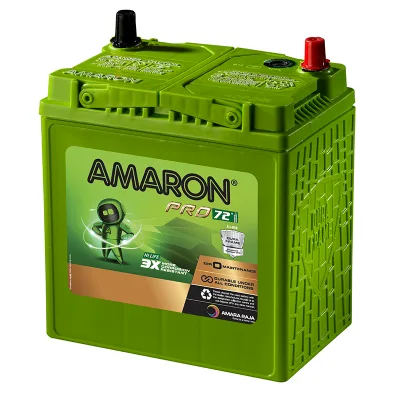 Amaron Pro 50B20R battery — Top view