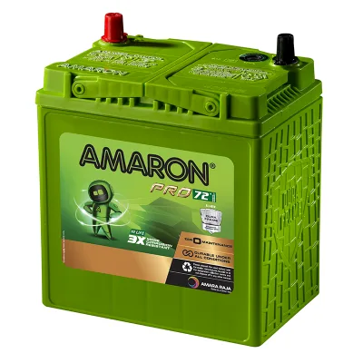 Amaron Pro 50B20L battery — Side view