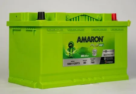 Amaron AAM-FL-580112073 battery — Side view