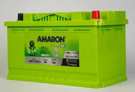 Amaron AAM-FL-580112073 battery — Top view