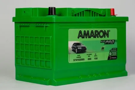 Amaron AAM-PR-574102069 battery — Side view