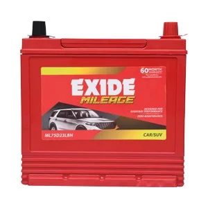 Exide Mileage ML75D23LBH