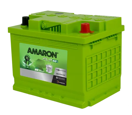 Amaron Flo DIN45 battery — Side view